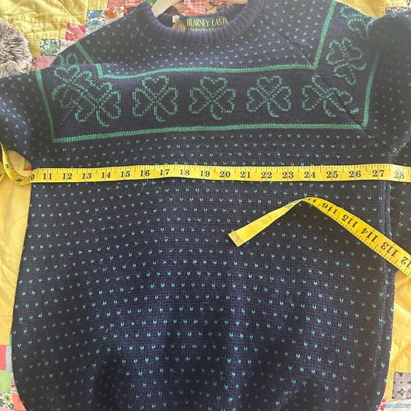 Shamrock St Patricks Day Irish Sweater - Picture 2 of 3